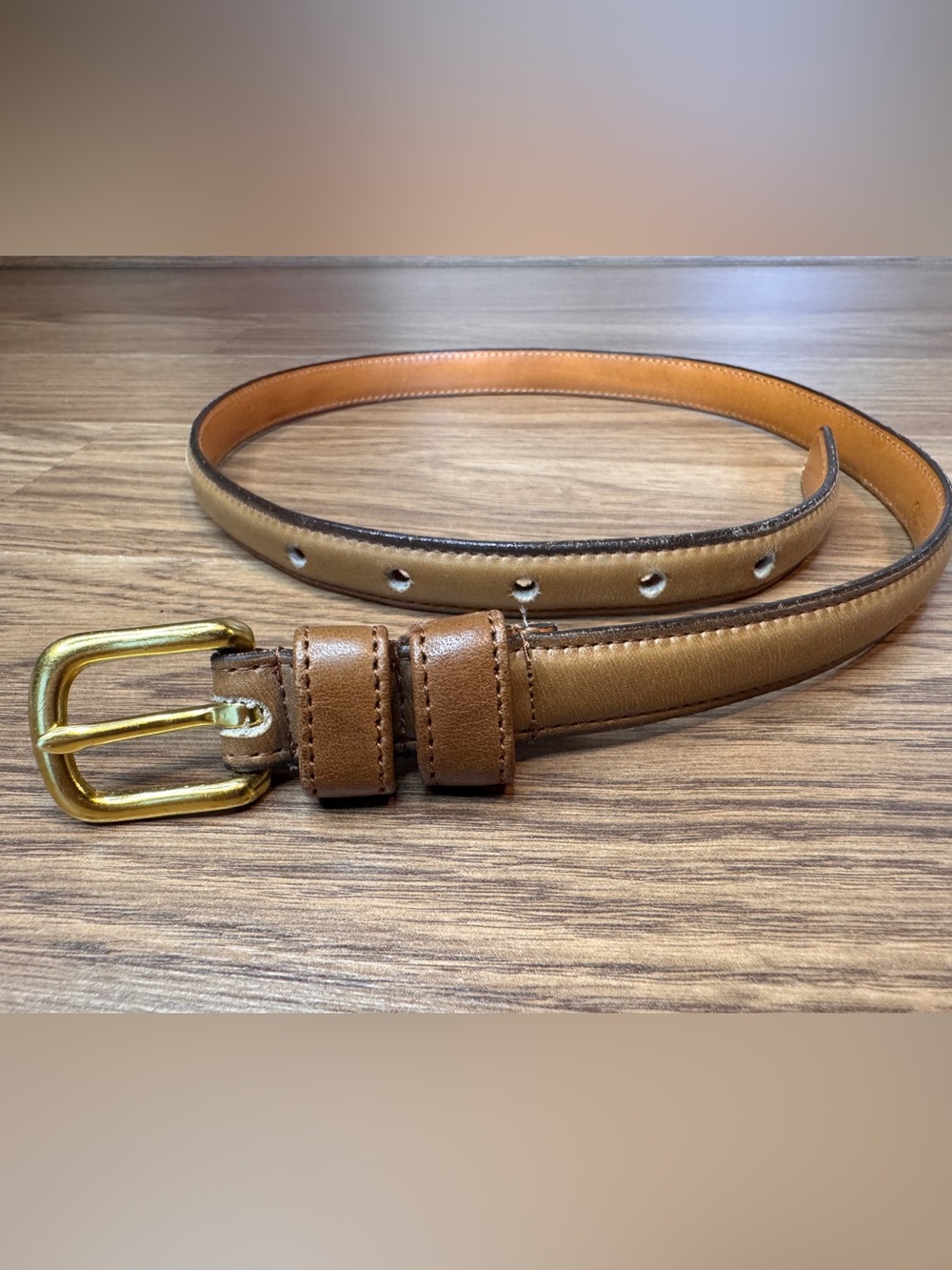 Vintage Coach Med Brown Leather Belt #2803 Handcrafted In USA Women’s 26/65cm